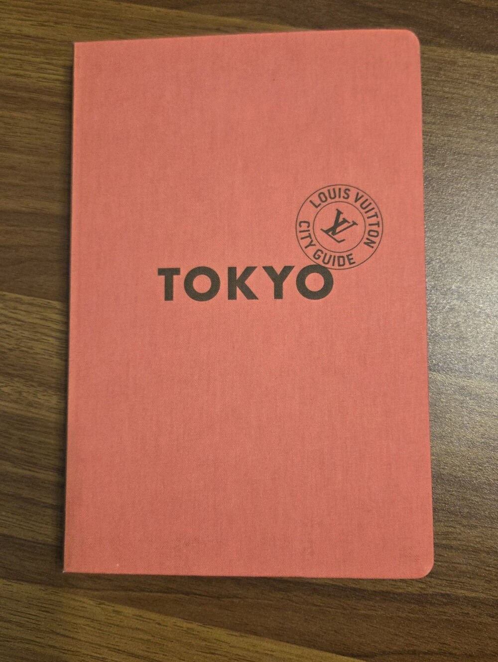 Authentic Louis Vuitton City Guide Tokyo Travel Book Hardcover Coral Red